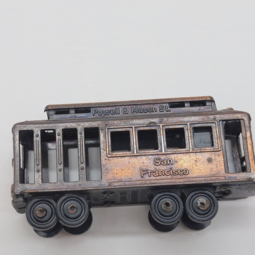 Vintage San Francisco Cable Car Powell And Mason St Toy - Picture 3 of 5